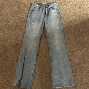 Pistola Stevie High Rise Relaxed Flare Denim Jeans Size 25